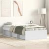 vidaXL Bedframe wit 75x190 cm
