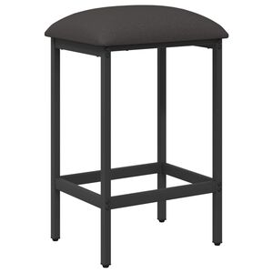 vidaXL Barkruk Donkergrijs 40 x 32 x 74 cm Bewerkt hout