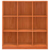vidaXL Boekenkast Wasbruin 104 x 33 x 110 cm Massief grenenhout