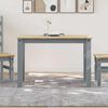 vidaXL Eettafel Panama 112x60x75 cm massief grenenhout grijs