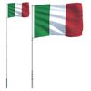 vidaXL Vlag met vlaggenmast Itali&euml; 5,5 m aluminium