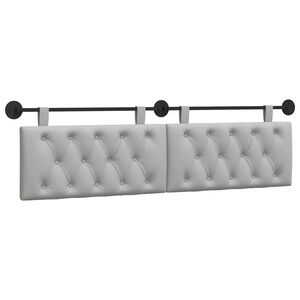 vidaXL Hangend hoofdbord Wolkengrijs Stof