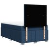 vidaXL Boxspring met matras stof blauw 120x190 cm