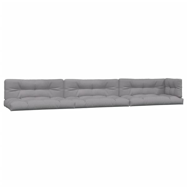 vidaXL 6-delige Loungeset pallet met kussens massief acaciahout