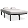 vidaXL Bedframe metaal zwart 200x200 cm