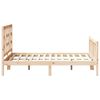 vidaXL Bedframe met hoofdbord massief hout