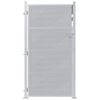 vidaXL Tuinpoort met slot Zilver 96 x 180 cm Roestvrij staal
