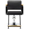 vidaXL Kappersstoel professioneel kunstleer zwart
