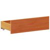 vidaXL Bedframe zonder matras met hoofdbord hout wasbruin 140x190 cm