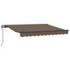 vidaXL Uitschuifbare luifel Taupe 600 &times; 350 cm Stof en Aluminium
