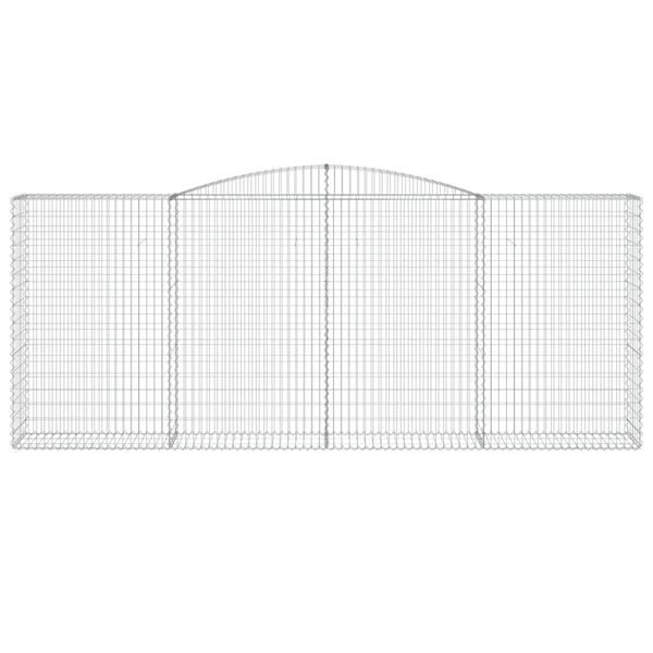 vidaXL Schanskorven 15 st gewelfd 400x50x160/180 cm ijzer