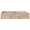 vidaXL Bedframe zonder matras met lades massief grenenhout 160x200 cm