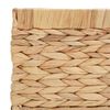 vidaXL Opslagmanden 3 pcs Naturel 40 x 30 x 18 cm Waterhyacint
