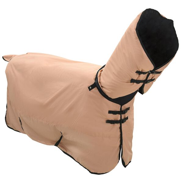 vidaXL Paardendeken Cappuccino 115 cm Polyester
