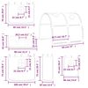vidaXL Kinderhoogslaper met tunnel 80x200 cm grenenhout wit en zwart