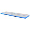 vidaXL Gymnastiekmat met pomp opblaasbaar 500x100x10 cm PVC blauw