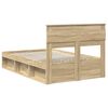 vidaXL Bedframe met hoofdeinde Sonoma 120 x 190 cm Massief grenenhout