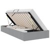 vidaXL Opslag bed met opslag Lichtgrijs 90 x 190 cm Stof