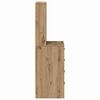 vidaXL Highboard artisanaal eikenkleurig 40 x 41 x 135 cm Bewerkt hout