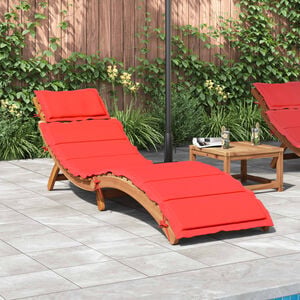 vidaXL Ligbed Massief Acacia Hout Rood