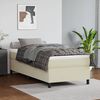 vidaXL Boxspring bed kunstleer cr&egrave;mekleurig 80x200 cm