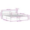 vidaXL Bedframe zonder matras massief grenenhout 200x200 cm