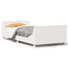 vidaXL Bedframe zonder matras massief grenenhout wit 140x200 cm