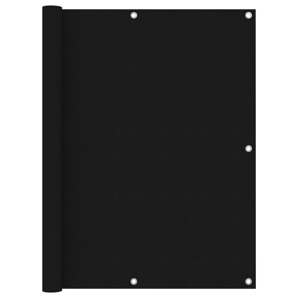 vidaXL Balkonscherm 120x300 cm oxford stof zwart