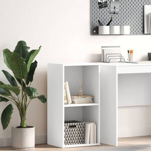 vidaXL Boekenkast 40x30x76,5 cm bewerkt hout wit