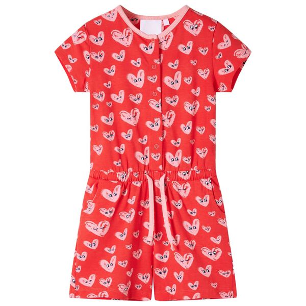 Kinderjumpsuit 104 rood