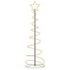 vidaXL LED-kerstboom 120 LEDs warm wit 180 cm