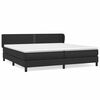 vidaXL Boxspring met matras kunstleer zwart 200x200 cm