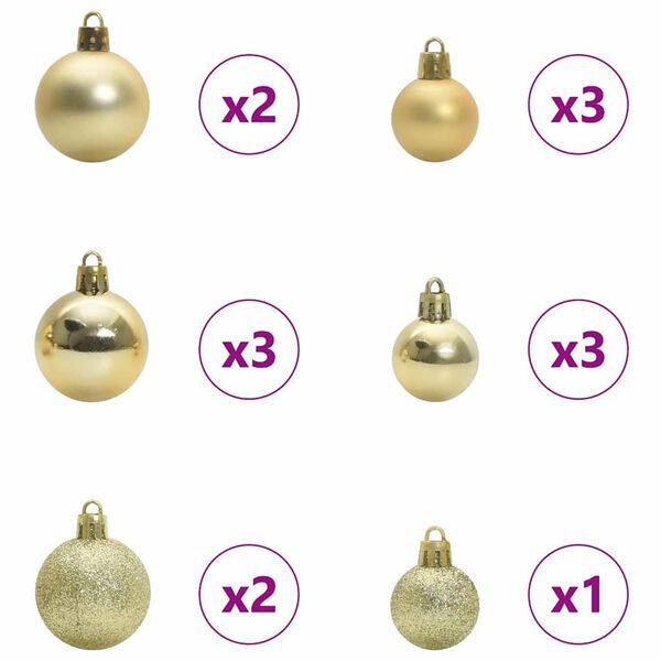 vidaXL Kunstkerstboom met 150 LED Groen en Wit 120 cm PVC en Metaal