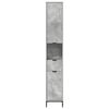 vidaXL Badkamer Kast met lade Beton Grijs 31,5 x 33 x 190 cm