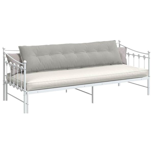 vidaXL Rugkussen Lichtgrijs 200 x 50 cm Microvezel Stof