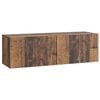 vidaXL Wandbeugel TV-kast Oud hout 98 x 31 x 30 cm Bewerkt hout