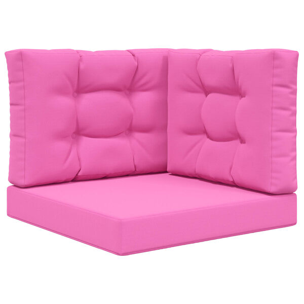 vidaXL Buiten bankkussen 3 pcs Roze Polyester
