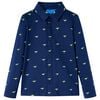 vidaXL Kindershirt 92 marineblauw