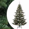 vidaXL Kunstkerstboom met kerstbal 210 cm 300 LED's Warmwit PE & PVC
