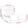 vidaXL Bedframe zonder matras 120x200 cm fluweel donkergroen
