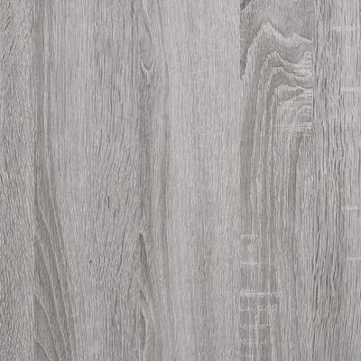 vidaXL Wandschoenenkast 70x35x38 cm massief grenenhout sonoma grijs