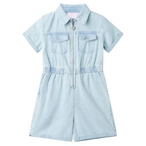 Kinderonesie met korte mouwen 92 zachtblauw