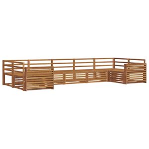 vidaXL Buiten bankenset 7 pcs Naturel