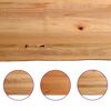 vidaXL Bartafel met natuurlijke rand 180x80x92 cm massief eikenhout