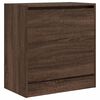 vidaXL Schoenenkast 60x34x63,5 cm bewerkt hout bruin eikenkleur