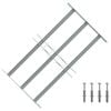 vidaXL Raamroosters 500-650 mm Gegalvaniseerd staal Zilverkleurig