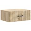 vidaXL Wandbeugel Bedkast Sonoma Eiken 49 x 34,5 x 20 cm Bewerkt hout