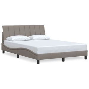 vidaXL Bedframe zonder matras "Hanko" 120x200 cm stof taupe
