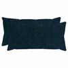 vidaXL Kussensloop 2 st HEERLEN Marineblauw 40 x 70 cm