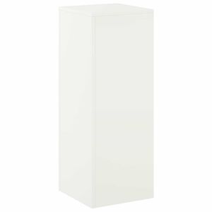 vidaXL Plantenstandaard Wit 30 x 30 x 80 cm Staal